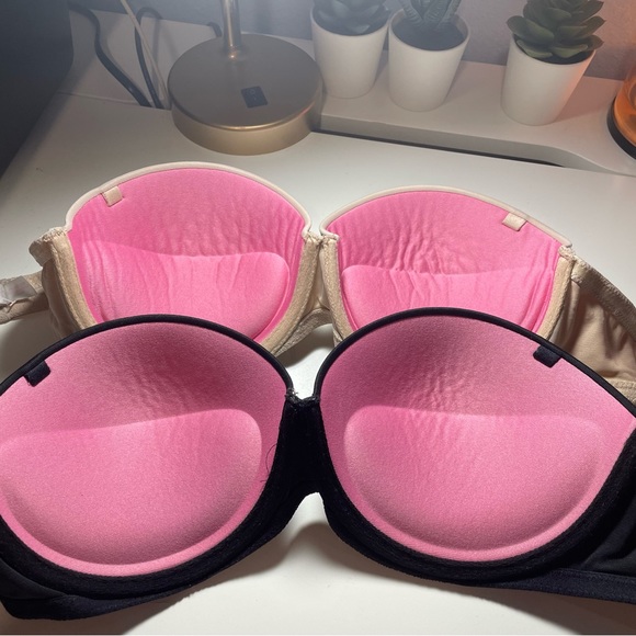 BUNDLE - PUSH-UP BRA VICTORIA’S SECRET NUDE&BLACK SET - Picture 2 of 6